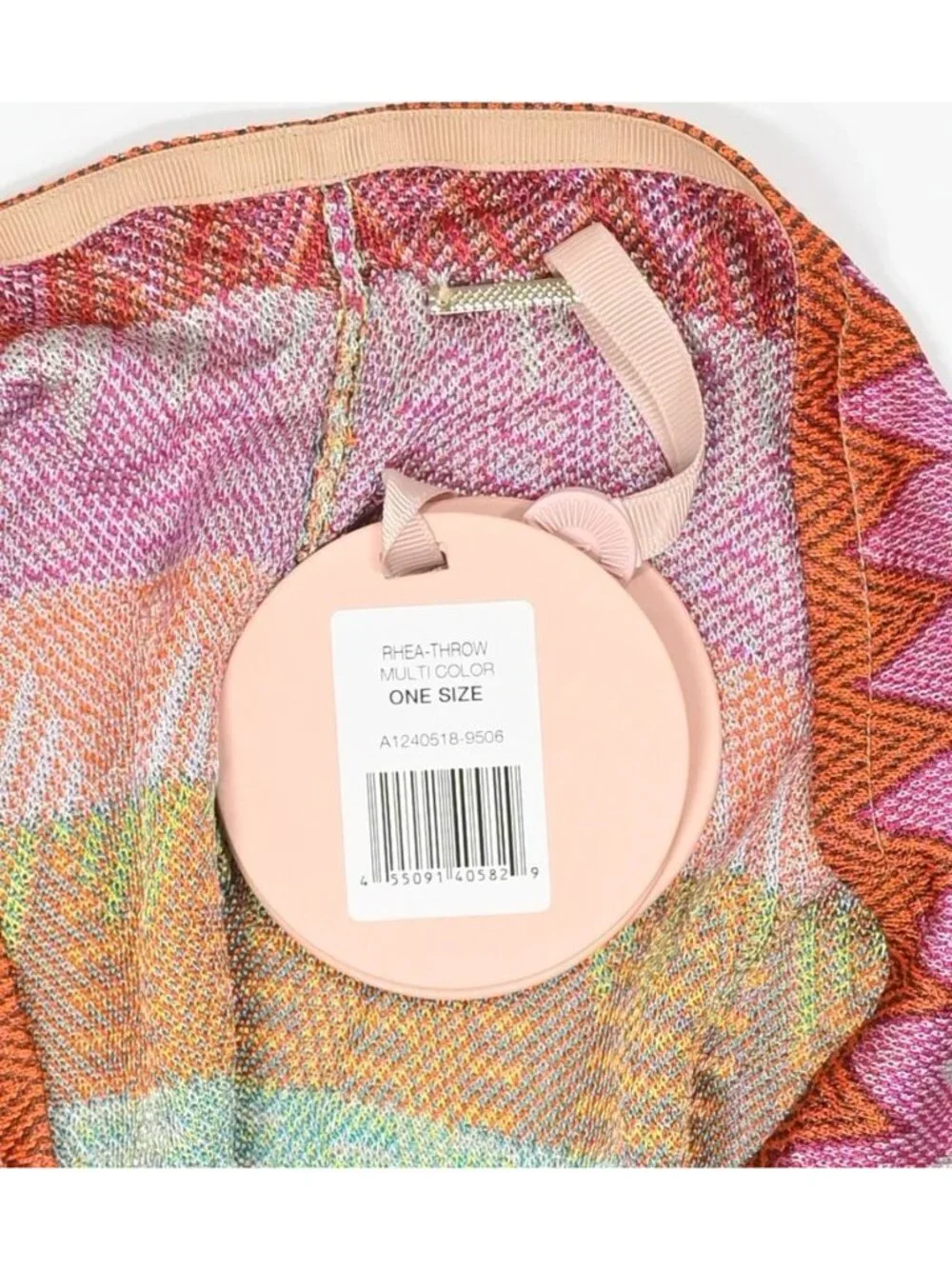Alexis Rhea Throw Fringed Chevron Kimono in Multi